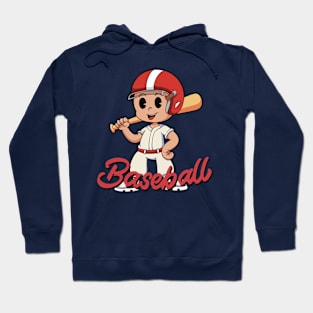 Cute Baseball Boy for Kids Hoodie